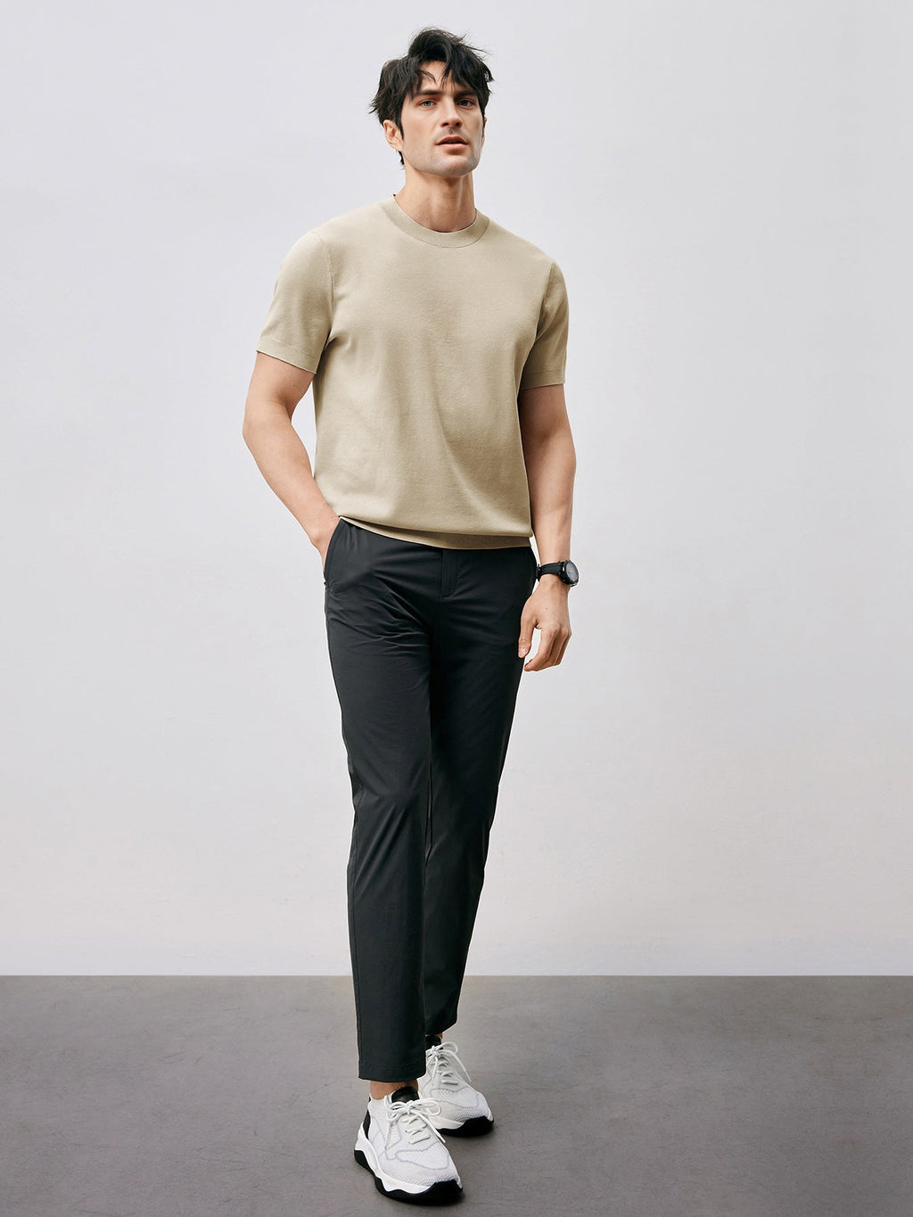 GentleKnit Short Sleeve Knitted T-Shirt